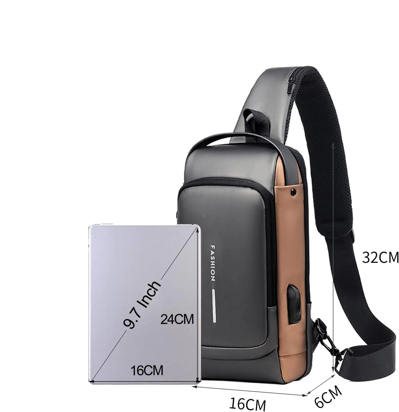 Maleta Mochila Impermeable Anti-Robo: Bolso con Carga USB: Innovación y Seguridad