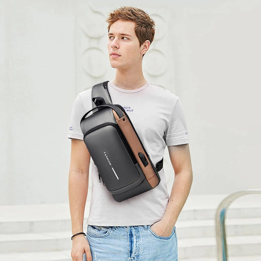 Maleta Mochila Impermeable Anti-Robo: Bolso con Carga USB: Innovación y Seguridad
