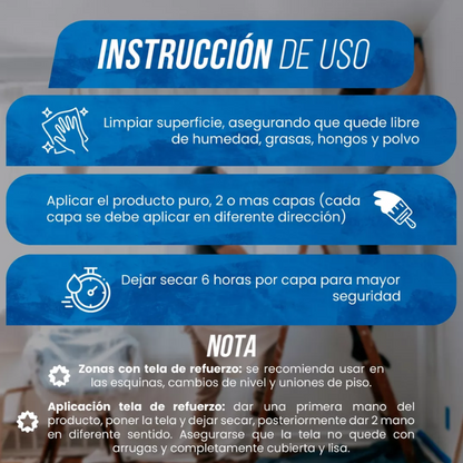 Lluvia Cero® | Sellador Impermeabilizante para Techos y Paredes – Protección Total | 500gr